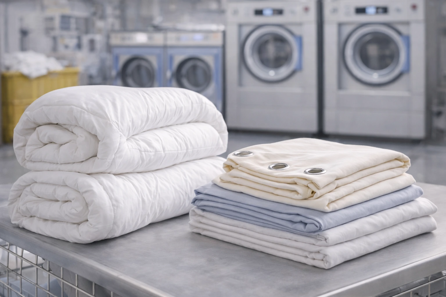 Nettoyage de couettes, rideaux et linge de maison